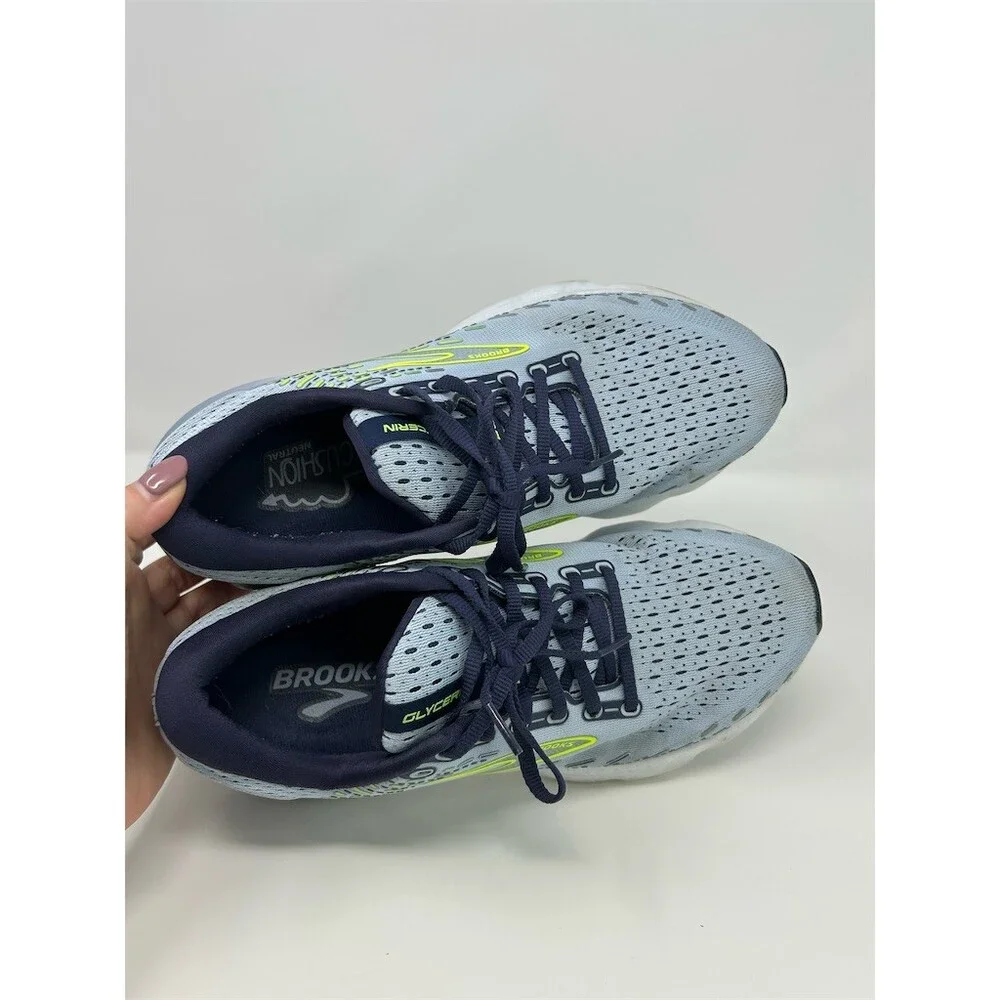 Brooks Glycerin 20 Women's Running Shoes Blue Colorblock Lace-Up Size 10